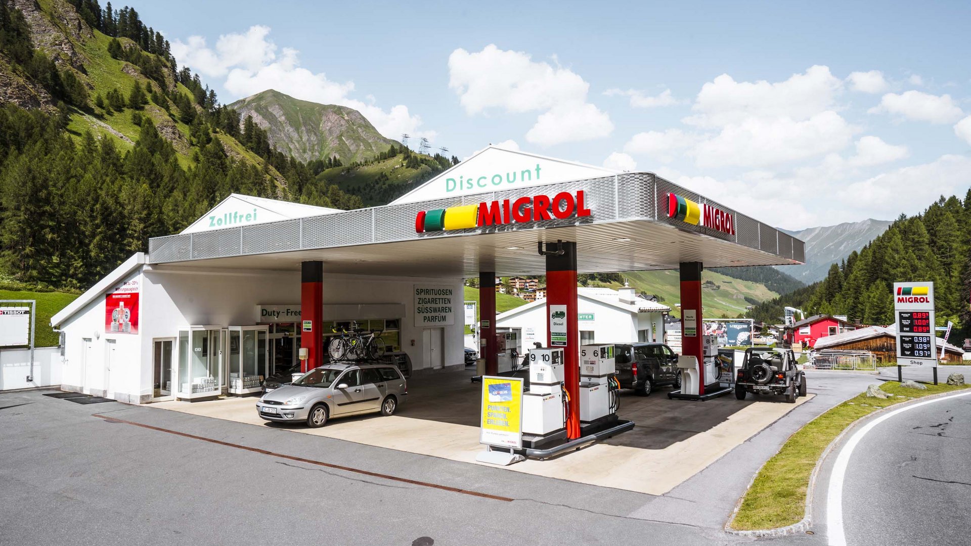 Samnaun: cheap gas Samnaun: cheap gas